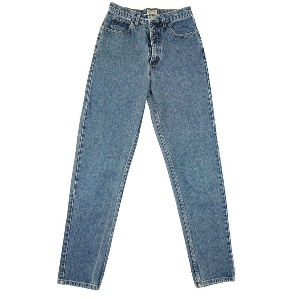 Vintage 90s Guess Jeans Denim Women 30 Fit 28x32 High Rise Tapered Leg USA Made